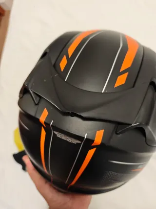 Casco Scorpion Exo 1200 Air Negro Naranja