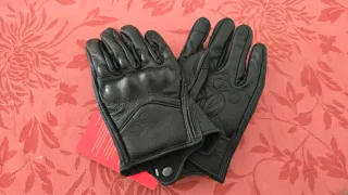 Guantes Moto Cuero Protectores Talla M