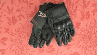 Guantes Moto Cuero Protectores Talla M