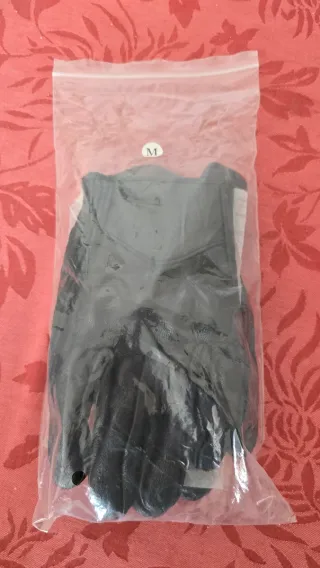 Guantes Moto Cuero Protectores Talla M