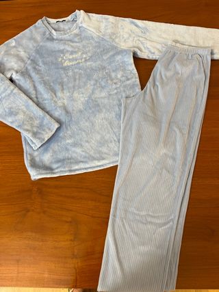 Pijama niña talla S azul