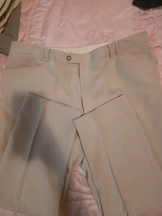 Lote 5pantalos de vestir caballero tallas 44/48/50