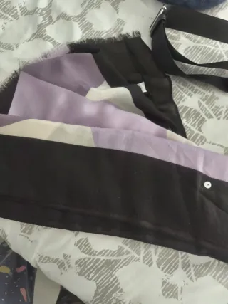 Pasmina TEX negra y morada