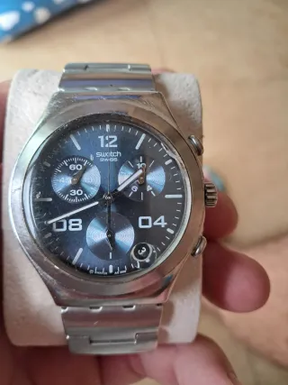 Reloj Swatch Irony Mujer Azul/Plata