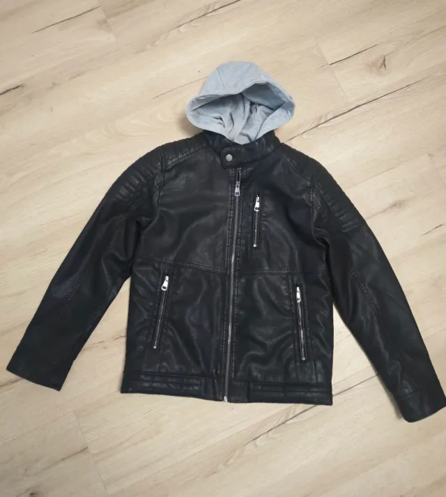 Chaqueta Biker Capucha 12-13 años