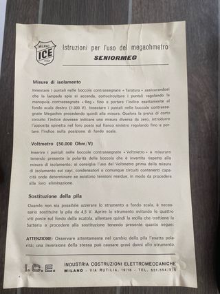 Megger Seniormeg II Vintage