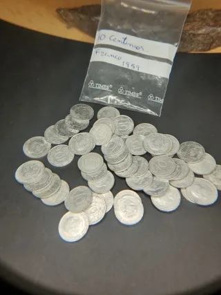 50 Monedas 10 Céntimos Franco 1959