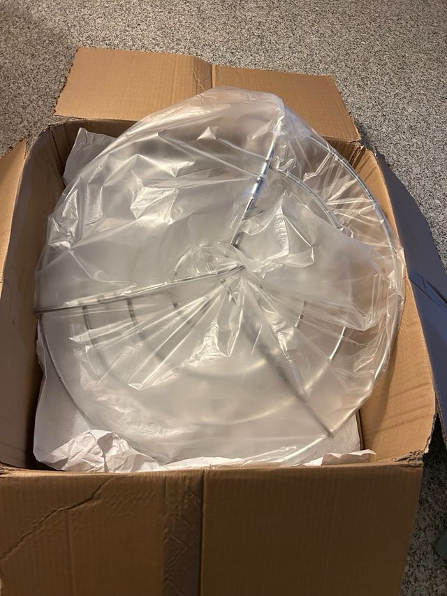 Lampadario acciaio cromato moderno