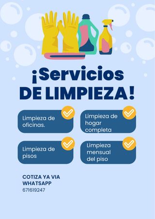 servicio de limpieza
