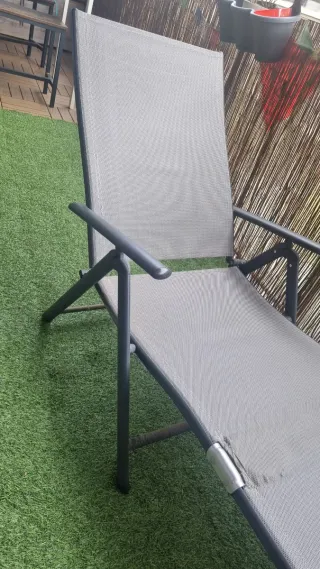 Tumbona de terraza plegable