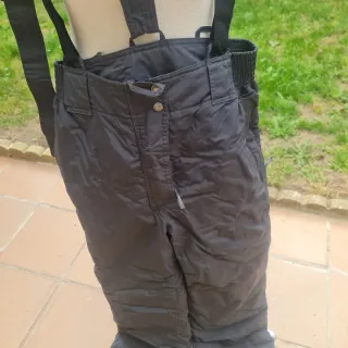 Pantalón de esquí negro con tirantes