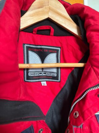 Chaqueta de esquí COULOIR roja y azul
