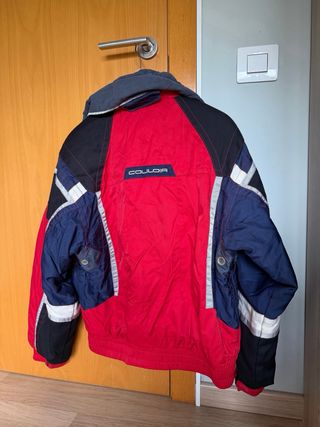 Chaqueta de esquí COULOIR roja y azul