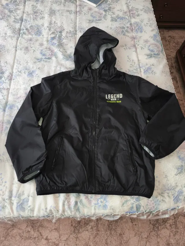 Chaqueta reversible negra T. 15-16
