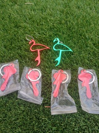 6 Llaveros Flamenco y Llave