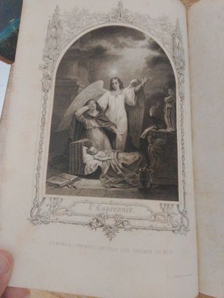 Año 1853 - lote libros religiosos antiguos 