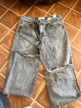 Pantalón Stradivarius Gris Talla 36