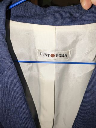 Americana azul Punto Roma