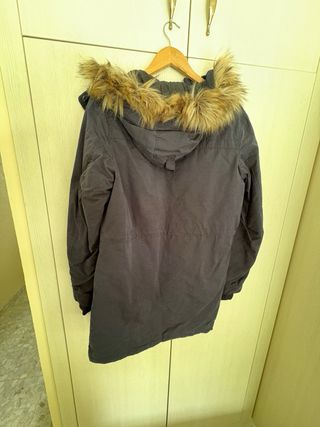 Abrigo de invierno azul talla S