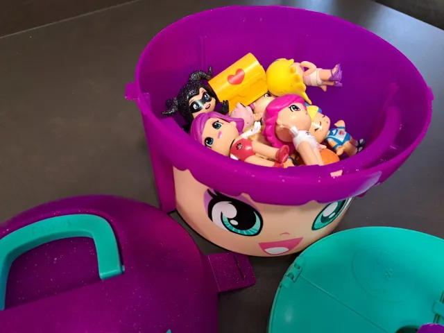 Pin y Pon Power Girls Cabeza Morada