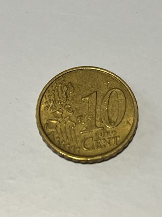 Monedas de 10 cnt de euro, Italia año 2002