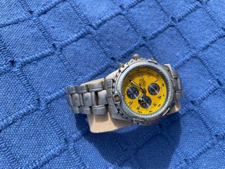 Reloj Lotus Cronógrafo Amarillo y Plateado