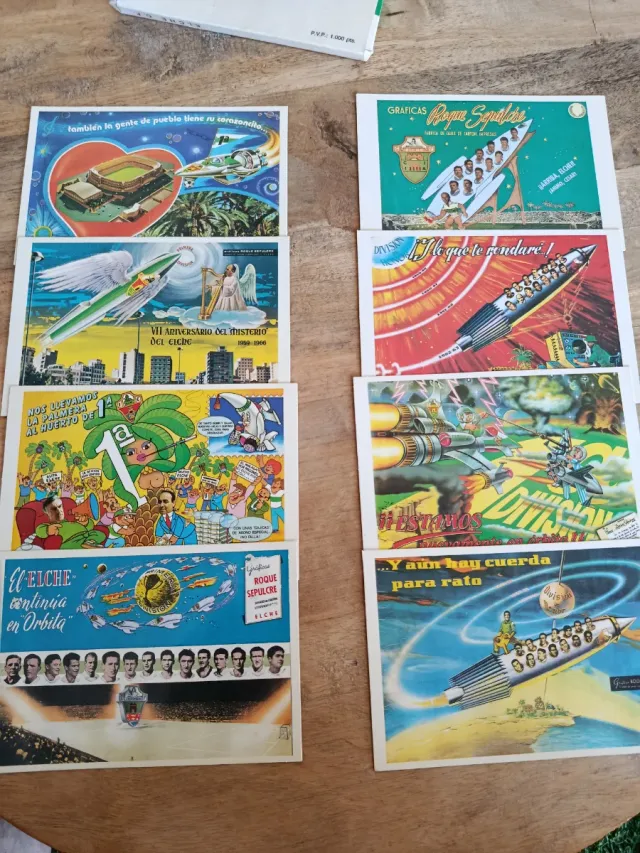 Elche CF postales vintage - coleccionismo fútbol