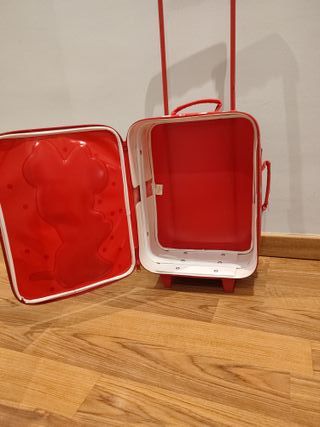 Maleta infantil Minnie ruedas roja