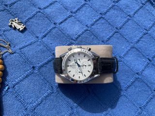 Omega Reloj Negro/Plateado