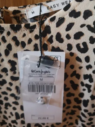 Blusa Animal Print Easy Wear Talla M