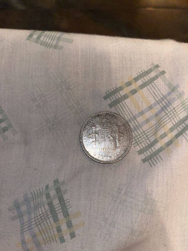 Moneda 5 Pesetas Amadeo I Rey de España 1871