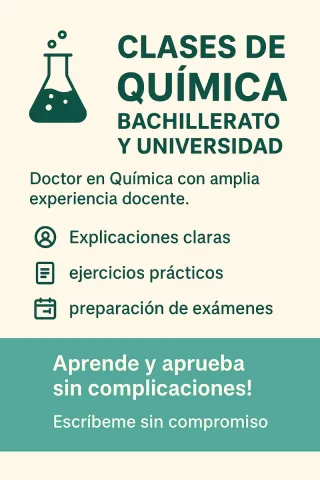 Clases de Química – Bachillerato y Universidad