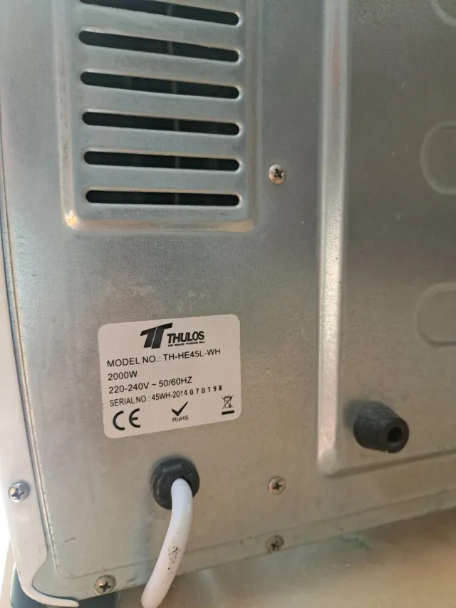 Horno Eléctrico Thulos TH-HE45L-WH