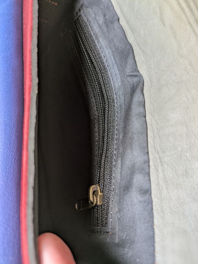 Bolso piel bandolera multicolor