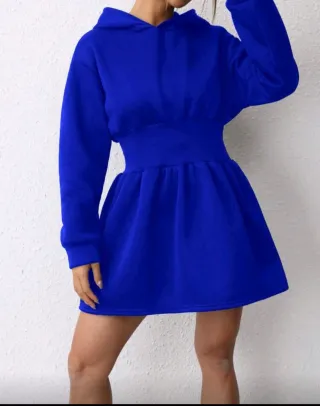Vestido Sudadera Azul Talla S