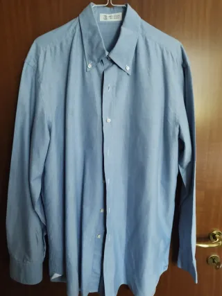 Camicia uomo Brunello Cucinelli Taglia L celeste 