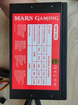 Fuente Alimentación Mars Gaming 650W