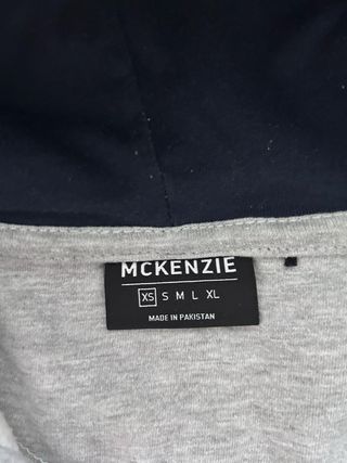 Sudadera McKenzie gris con capucha