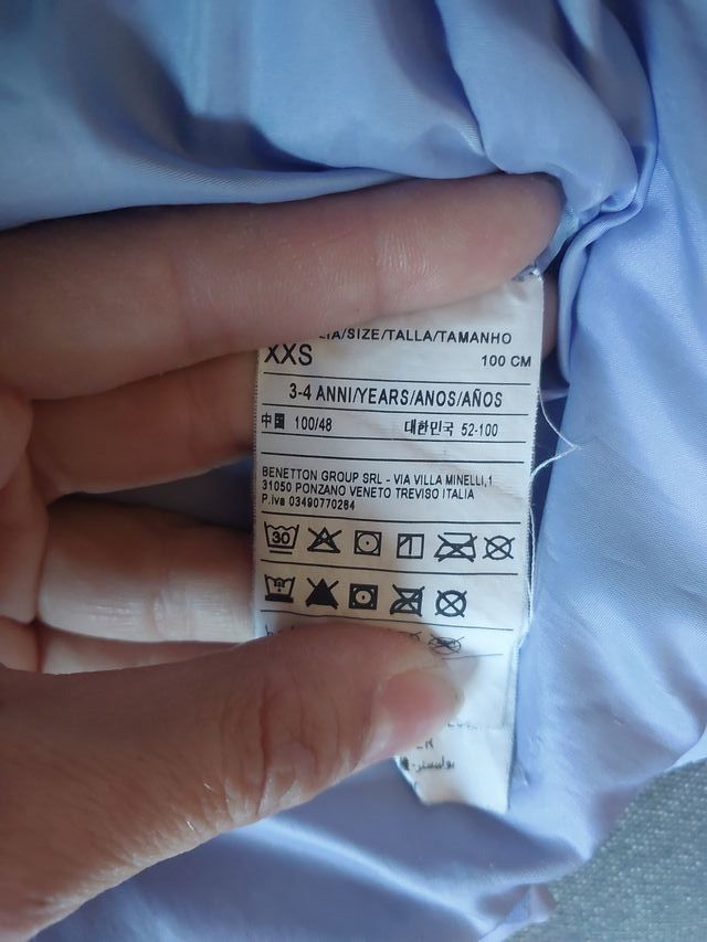 2 Abrigos Benetton Niña 3-4 años