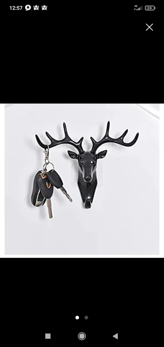 Colgador de llaves diseño ciervo color grid