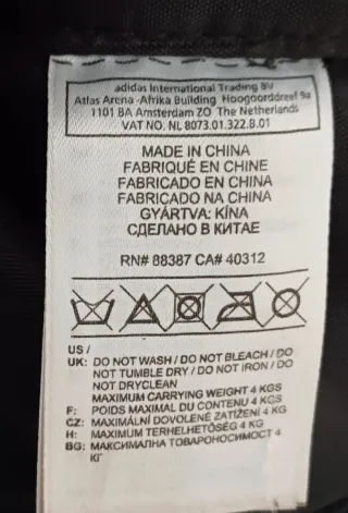 Bolso Adidas Negro vintage