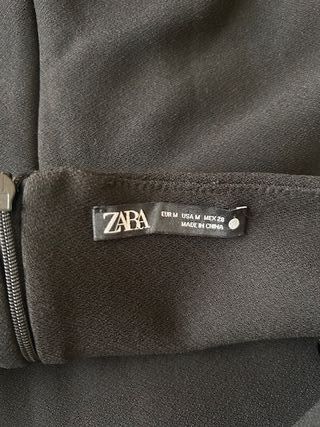 Top palabra de honor Zara Negro sin usar