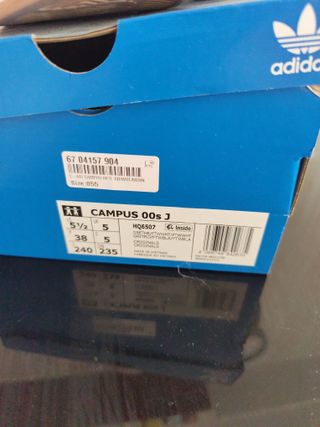 Zapatillas Adidas Campus Grises y Blancas. 