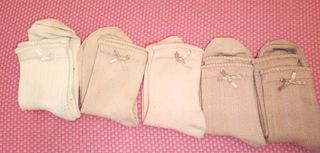 Set 5 Calze Bambina con Fiocco