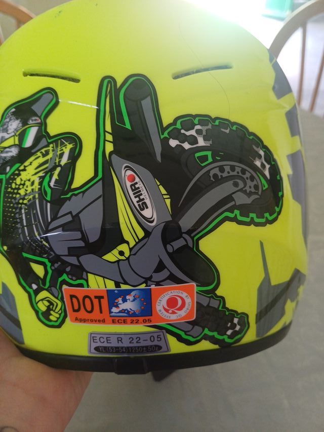 Casco infantil para moto
