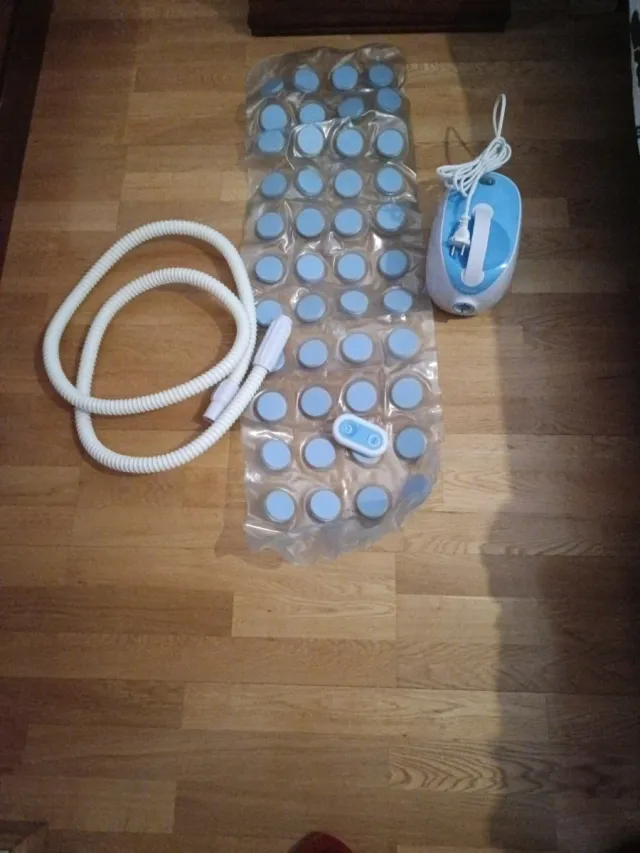 Alfombra Hidromasaje Azul y Blanca