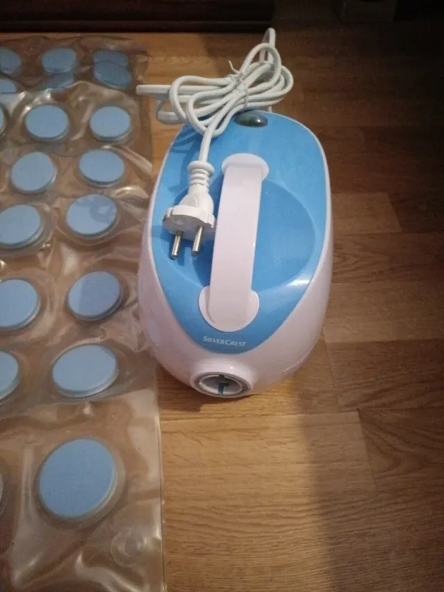 Alfombra Hidromasaje Azul y Blanca