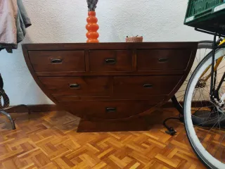 Cómoda madera forma barco