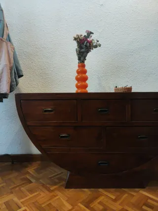 Cómoda madera forma barco