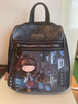 Mochila Anekke Negra y Azul